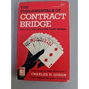 1950 The Fundamentals of‎ Contract Bridge 1st Edition Game Instruction Book